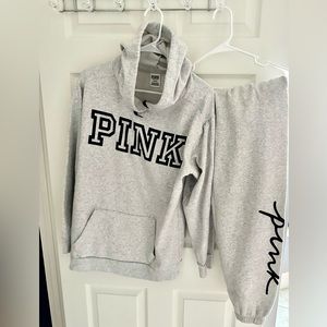 Victoria Secret Pink Gray Sweatsuit